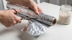 Strooi wat zout op aluminiumfolie en je bent in één keer van twee vervelende huishoudproblemen af